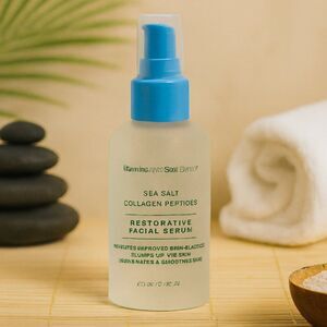 NWOB Vitamins Sea Restorative Facial Serum Sea Salt + Collagen Peptides 2 fl oz